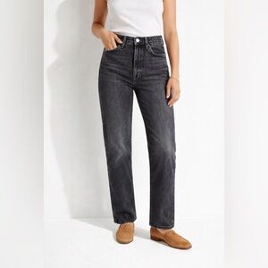 Madewell Dark Gray Straight Leg Jeans Size 26 High Rise Straight Denim